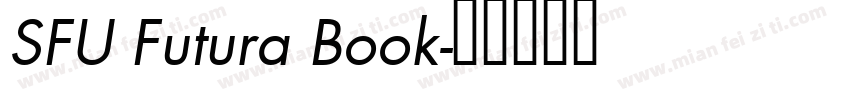 SFU Futura Book字体转换